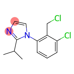 1-[3-chloro-2-(chloromethyl)phenyl]-2-(propan-2-yl)-1H-imidazole