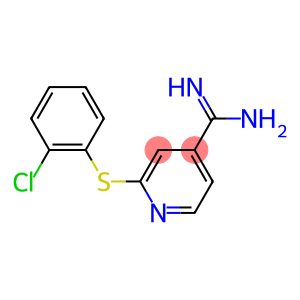 2-[(2-chlorophenyl)sulfanyl]pyridine-4-carboximidamide