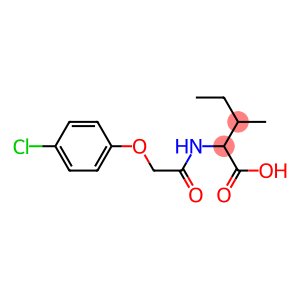 2-[2-(4-chlorophenoxy)acetamido]-3-methylpentanoic acid