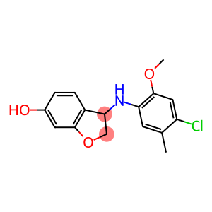 3-[(4-chloro-2-methoxy-5-methylphenyl)amino]-2,3-dihydro-1-benzofuran-6-ol
