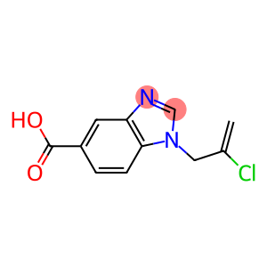 1-(2-chloroprop-2-en-1-yl)-1H-1,3-benzodiazole-5-carboxylic acid