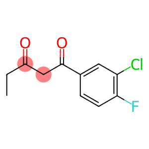 1-(3-chloro-4-fluorophenyl)pentane-1,3-dione