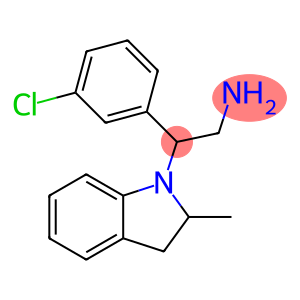 2-(3-chlorophenyl)-2-(2-methyl-2,3-dihydro-1H-indol-1-yl)ethan-1-amine