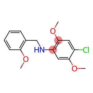 4-chloro-2,5-dimethoxy-N-[(2-methoxyphenyl)methyl]aniline