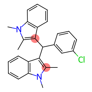 3-[(3-chlorophenyl)(1,2-dimethyl-1H-indol-3-yl)methyl]-1,2-dimethyl-1H-indole