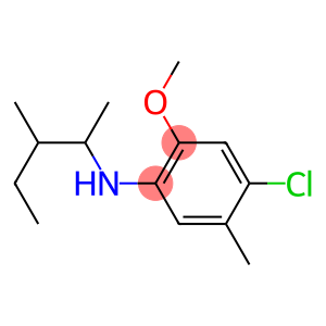 4-chloro-2-methoxy-5-methyl-N-(3-methylpentan-2-yl)aniline
