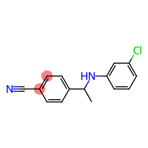 4-{1-[(3-chlorophenyl)amino]ethyl}benzonitrile