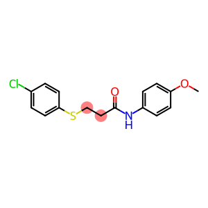 3-[(4-chlorophenyl)sulfanyl]-N-(4-methoxyphenyl)propanamide