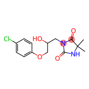 3-[3-(4-chlorophenoxy)-2-hydroxypropyl]-5,5-dimethyl-2,4-imidazolidinedione