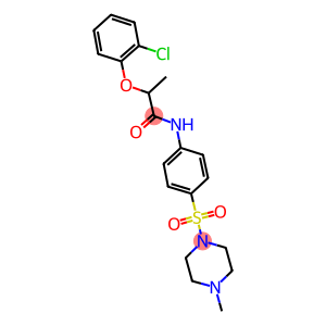 2-(2-chlorophenoxy)-N-{4-[(4-methyl-1-piperazinyl)sulfonyl]phenyl}propanamide