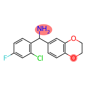 (2-chloro-4-fluorophenyl)(2,3-dihydro-1,4-benzodioxin-6-yl)methanamine