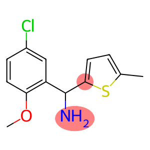 (5-chloro-2-methoxyphenyl)(5-methylthiophen-2-yl)methanamine