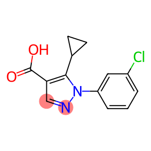 1-(3-chlorophenyl)-5-cyclopropyl-1H-pyrazole-4-carboxylic acid