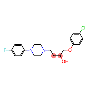1-(4-Chlorophenoxy)-4-[4-[4-fluorophenyl]-1-piperazinyl]-2-butanol