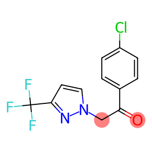 1-(4-chlorophenyl)-2-[3-(trifluoromethyl)-1H-pyrazol-1-yl]ethan-1-one