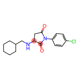 1-(4-chlorophenyl)-3-[(cyclohexylmethyl)amino]pyrrolidine-2,5-dione