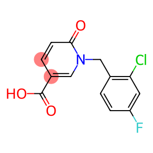 1-[(2-chloro-4-fluorophenyl)methyl]-6-oxo-1,6-dihydropyridine-3-carboxylic acid