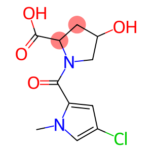 1-[(4-chloro-1-methyl-1H-pyrrol-2-yl)carbonyl]-4-hydroxypyrrolidine-2-carboxylic acid