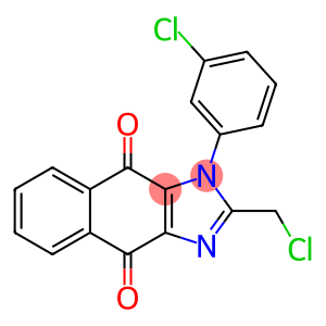 2-(Chloromethyl)-1-(3-chlorophenyl)-1H-naphth[2,3-d]imidazole-4,9-dione