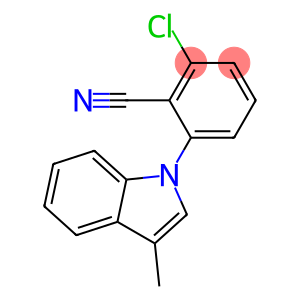 2-chloro-6-(3-methyl-1H-indol-1-yl)benzenecarbonitrile