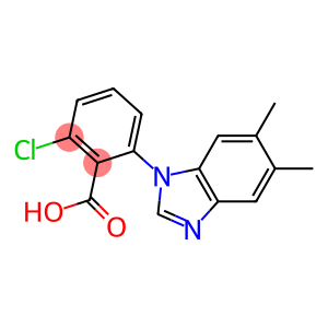 2-chloro-6-(5,6-dimethyl-1H-1,3-benzodiazol-1-yl)benzoic acid