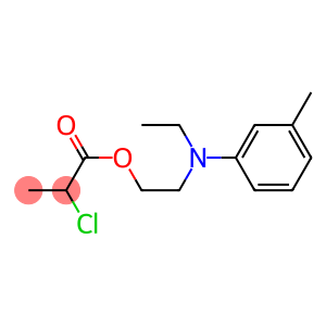 2-Chloropropionic acid 2-[ethyl(3-methylphenyl)amino]ethyl ester