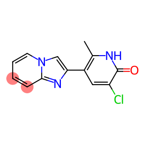 2-[(3-Chloro-6-methyl-1,2-dihydro-2-oxopyridin)-5-yl]imidazo[1,2-a]pyridine