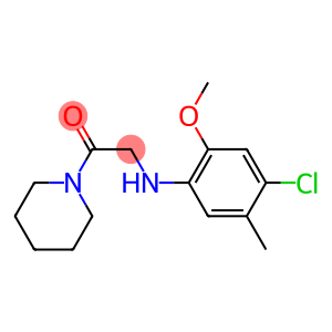 2-[(4-chloro-2-methoxy-5-methylphenyl)amino]-1-(piperidin-1-yl)ethan-1-one