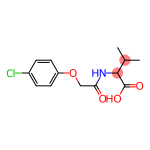 2-[2-(4-chlorophenoxy)acetamido]-3-methylbutanoic acid