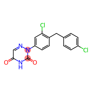 2-[3-Chloro-4-(4-chlorobenzyl)phenyl]-1,2,4-triazine-3,5(2H,4H)-dione
