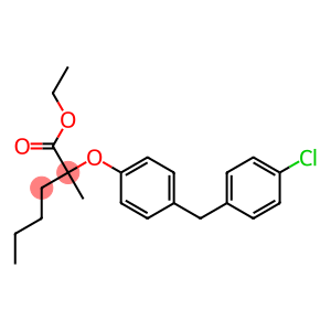 2-[[4-(4-Chlorobenzyl)phenyl]oxy]-2-methyl-hexanoic acid ethyl ester