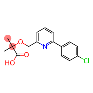 2-[[6-(4-Chlorophenyl)-2-pyridinyl]methoxy]-2-methylpropionic acid
