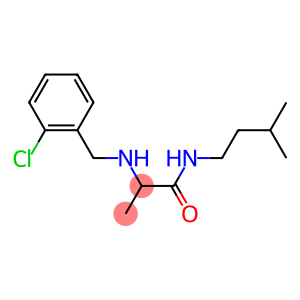 2-{[(2-chlorophenyl)methyl]amino}-N-(3-methylbutyl)propanamide