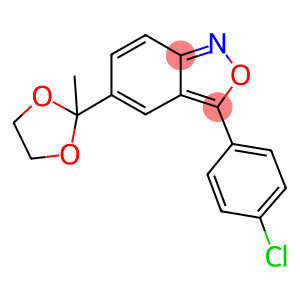 3-(4-CHLOROPHENYL)-5-(2-METHYL-1,3-DIOXOLAN-2-YL)-2,1-BENZISOXAZOLE