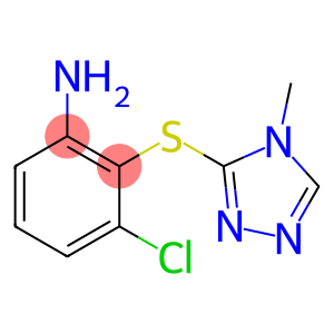 3-chloro-2-[(4-methyl-4H-1,2,4-triazol-3-yl)sulfanyl]aniline