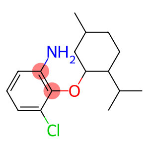 3-chloro-2-{[5-methyl-2-(propan-2-yl)cyclohexyl]oxy}aniline