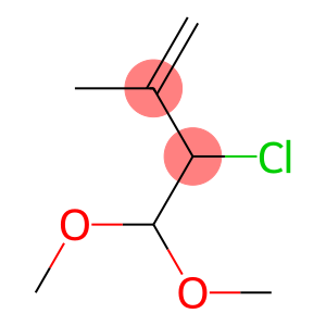 2-Chloro-3-methyl-3-butenal dimethyl acetal