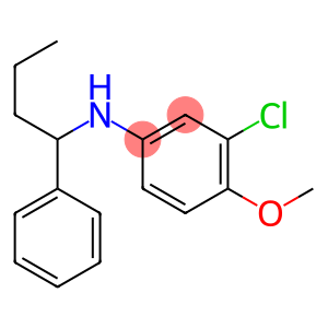 3-chloro-4-methoxy-N-(1-phenylbutyl)aniline