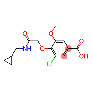 3-chloro-4-{[(cyclopropylmethyl)carbamoyl]methoxy}-5-methoxybenzoic acid