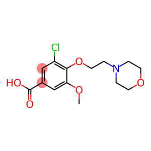 3-chloro-5-methoxy-4-[2-(morpholin-4-yl)ethoxy]benzoic acid