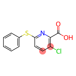 3-chloro-6-(phenylsulfanyl)pyridine-2-carboxylic acid
