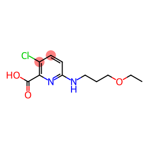 3-chloro-6-[(3-ethoxypropyl)amino]pyridine-2-carboxylic acid