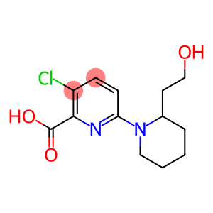 3-chloro-6-[2-(2-hydroxyethyl)piperidin-1-yl]pyridine-2-carboxylic acid