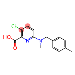 3-chloro-6-{methyl[(4-methylphenyl)methyl]amino}pyridine-2-carboxylic acid