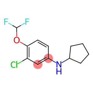3-chloro-N-cyclopentyl-4-(difluoromethoxy)aniline