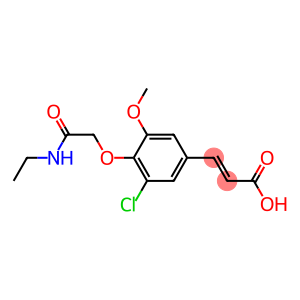 3-{3-chloro-4-[(ethylcarbamoyl)methoxy]-5-methoxyphenyl}prop-2-enoic acid