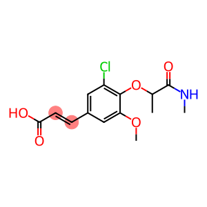 3-{3-chloro-5-methoxy-4-[1-(methylcarbamoyl)ethoxy]phenyl}prop-2-enoic acid