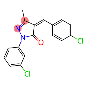 4-(4-chlorobenzylidene)-1-(3-chlorophenyl)-3-methyl-4,5-dihydro-1H-pyrazol-5-one