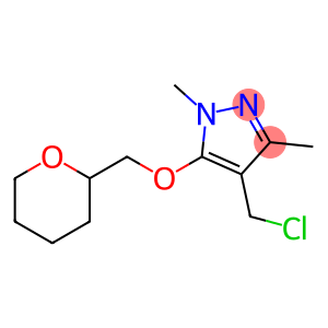4-(chloromethyl)-1,3-dimethyl-5-(oxan-2-ylmethoxy)-1H-pyrazole
