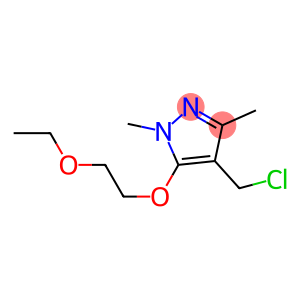 4-(chloromethyl)-5-(2-ethoxyethoxy)-1,3-dimethyl-1H-pyrazole